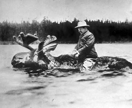 Teddy Roosevelt Rides a Moose (1912)