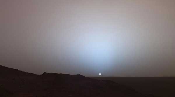 The Sun Sets on Mars