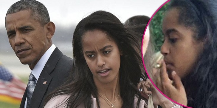 Malia Obama Caught Smoking