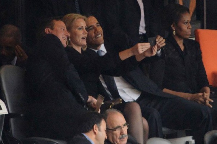 The Selfie Obama Took During During Nelson Mandela's Memorial Service