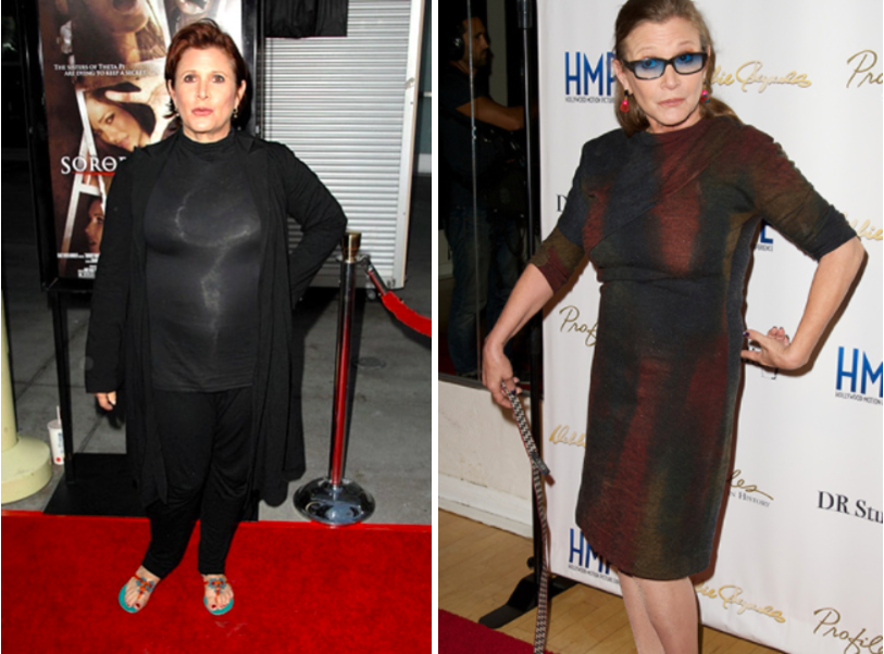 Carrie Fisher - 50 Lbs. Loss